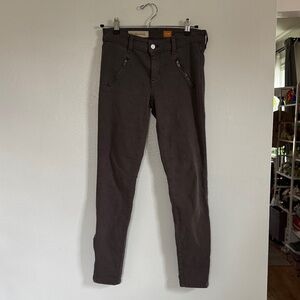 Anthropologie - Pilcro and the Letterpress - grey skinny jeans, zipper details